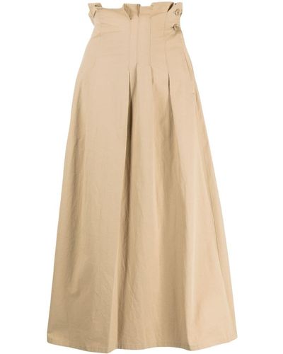 Y's Yohji Yamamoto Flared Rok - Naturel