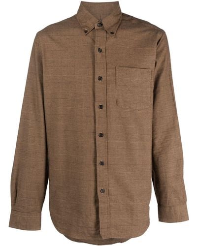 Polo Ralph Lauren Plaid-check Cotton Shirt - Brown