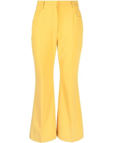 Stella McCartney Stella Mc Cartney Kick-flare Cropped Pants - Yellow