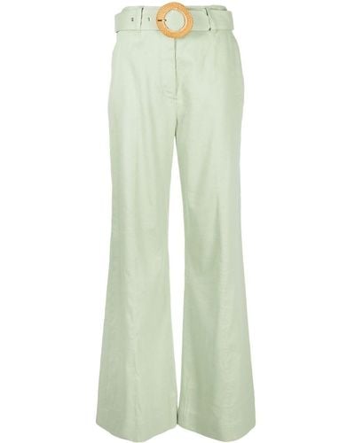 Zimmermann Prima Wide-leg Trousers - Green