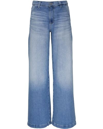 AG Jeans Stella High Waist Jeans Met Wijde Pijpen - Blauw