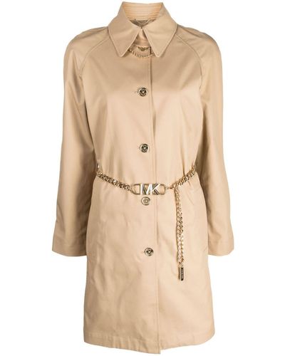 MICHAEL Michael Kors Trenchcoat mit Kettengürtel - Natur