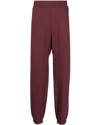 Suicoke Logo-print Cotton Track Trousers - Red