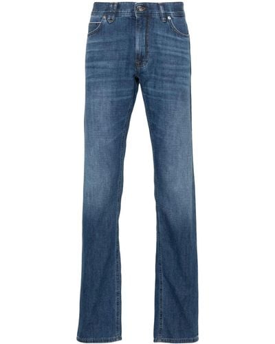 Brioni Meribel Mid-rise Straight-leg Jeans - Blue