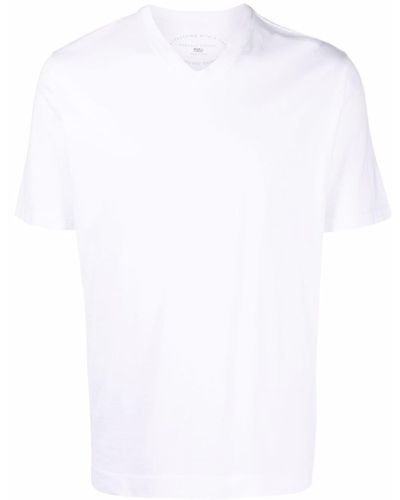 Fedeli Vネック Tシャツ - ホワイト