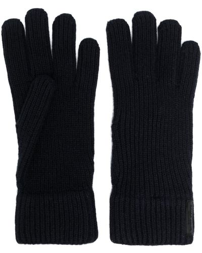 Giorgio Armani Cashmere Knitted Gloves - Black