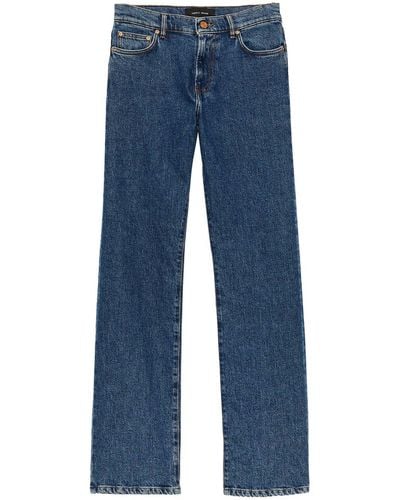 Purple Brand Cut-out Flared Jeans - Blue