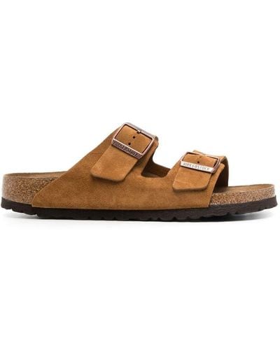 Birkenstock Arizona Buckle-fastened Sandals - Brown