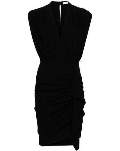 IRO Essone Draped Crepe Dress - ブラック