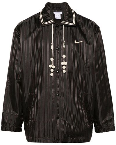 Nike X Bode Striped Shirt Jacket - Black