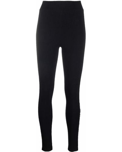 Philipp Plein Logo-print Jersey leggings - Black