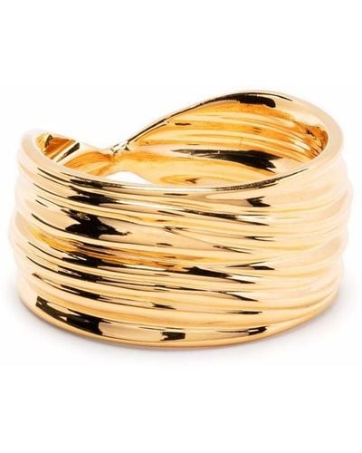 Missoma Wave Gold-plated Ring - Metallic