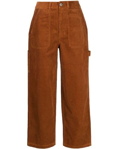 Chocoolate Corduroy Straight-leg Trousers - Brown