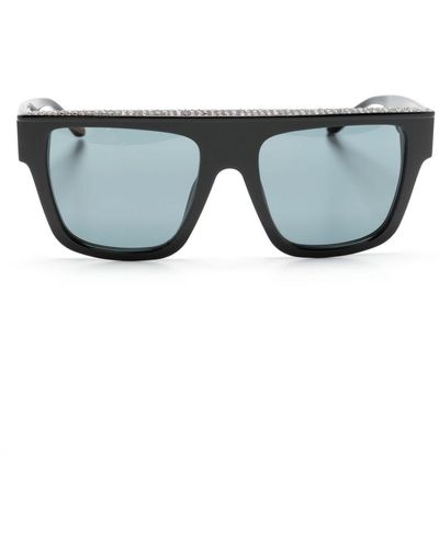 Linda Farrow Square-frame Tinted Sunglasses - Blue