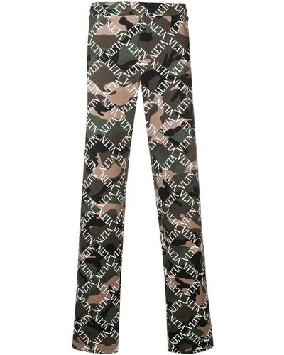 Valentino Jogginghose mit Camouflage-Print - Grün