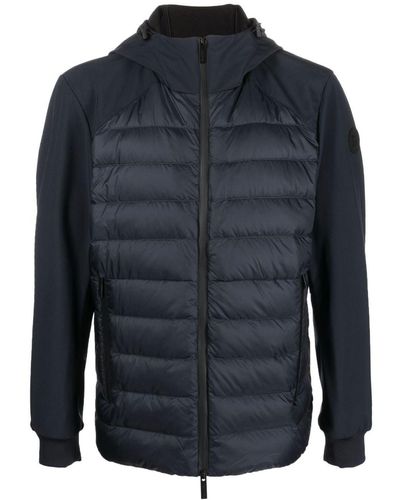 Woolrich Hybrid Feather-down Soft-shell Jacket - Blue