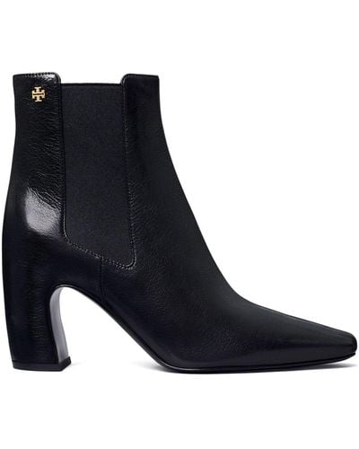 Tory Burch Banana Chelsea 85mm Leather Boots - Black