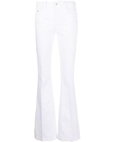 Liu Jo Ausgestellte High-Waist-Jeans - Weiß