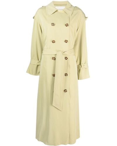 By Malene Birger Double-breasted Button-fastening Coat - Natural
