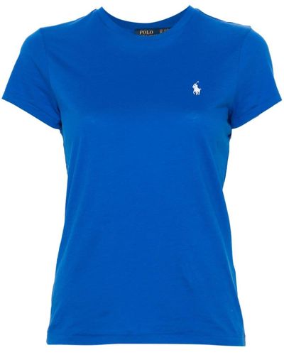 Polo Ralph Lauren T-shirt en coton à logo Polo Pony - Bleu