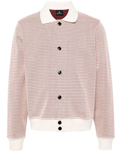 PS by Paul Smith Geometric-pattern Cardigan - Pink