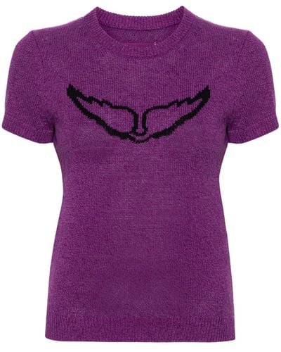 Zadig & Voltaire Sorly Wings セーター - パープル