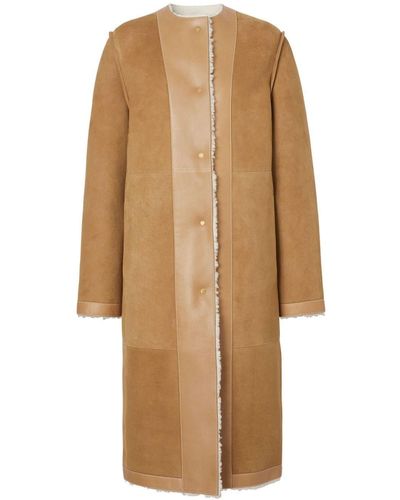 Burberry Manteau réversible en peau lainée - Neutre