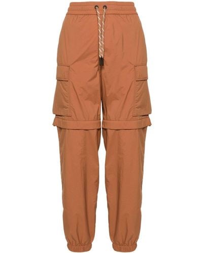 3 MONCLER GRENOBLE Pantalon cargo à patch logo - Orange