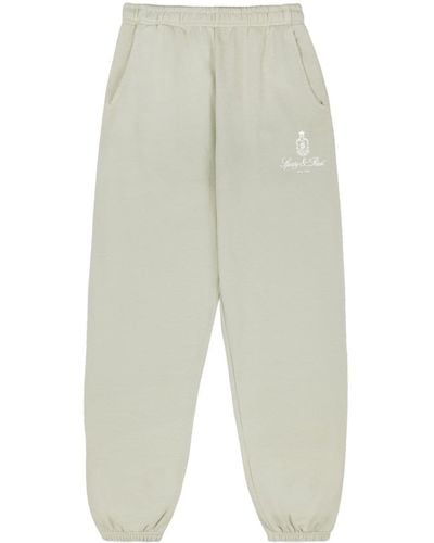 Sporty & Rich Vendome Logo-print Track Trousers - White
