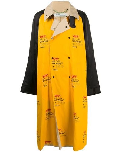 Off-White c/o Virgil Abloh Yellow Industrial Trench Coat