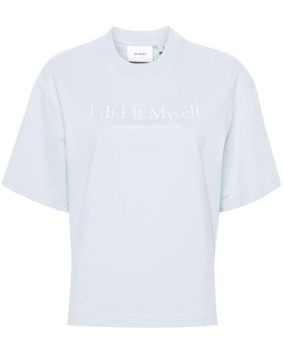 Axel Arigato T-shirt en coton biologique à logo imprimé - Blanc
