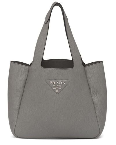 Prada Dynamique Tote Bag - Grey