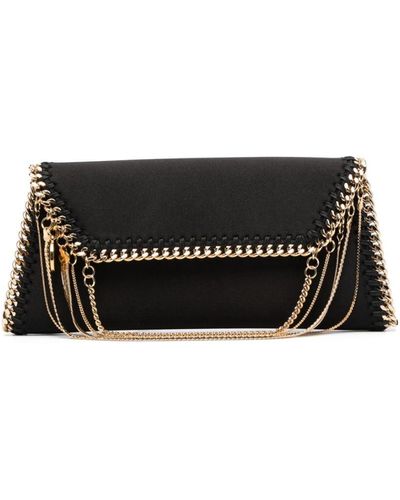 Stella McCartney Pochette Falabella à détail de chaîne - Noir