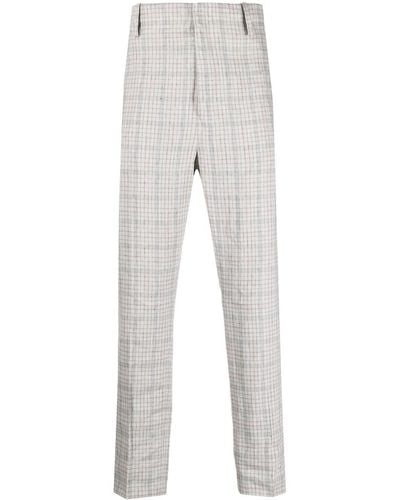 Isabel Marant Plaid Tailored Pants - Gray