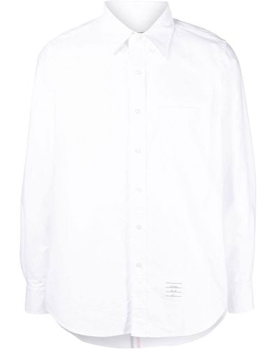 Thom Browne Hemd mit aufgesetzter Tasche - Weiß