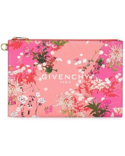 Givenchy Floral Clutch - Pink