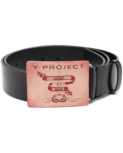 Y. Project Paris' Best Leather Belt - Black