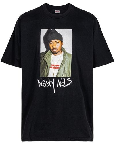 Supreme Nasty Nas "black" Crew Neck T-shirt