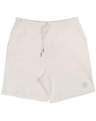 Thom Browne Drawstring-fastening shorts - Weiß