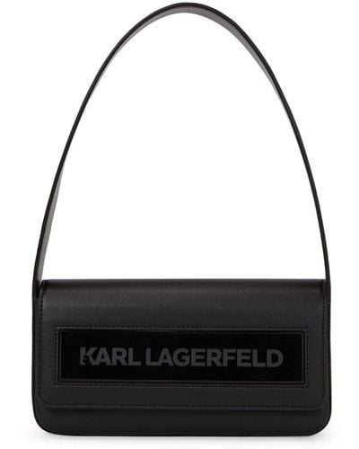 Karl Lagerfeld Icon K ショルダーバッグ M - ブラック