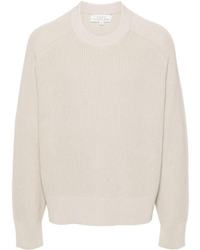 Studio Nicholson Chunky-knit Cotton Sweater - White