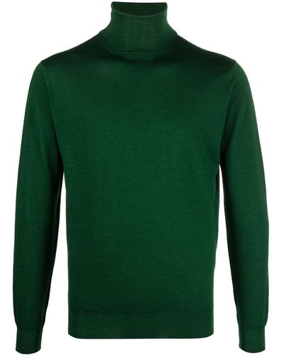 Dell'Oglio Roll-neck Merino Wool Jumper - Green