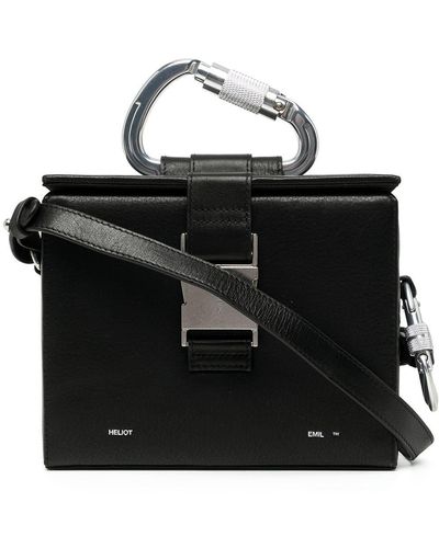 HELIOT EMIL Carabiner-detail Box Bag - Black