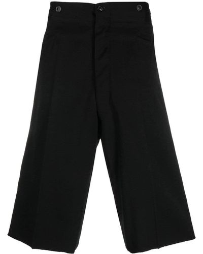 Maison Margiela Pantalones cortos de vestir de talle alto - Negro