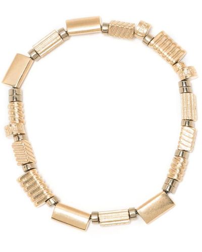 Ferragamo Beaded Chain Bracelet - Metallic