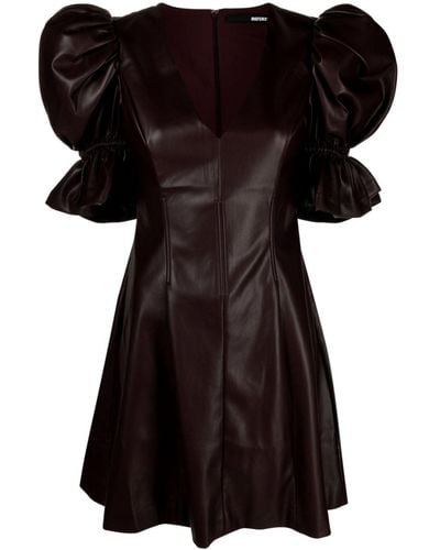ROTATE BIRGER CHRISTENSEN Puff Sleeve Mini Dress - Women's - Polyester/recycled Polyester/polyurethane/spandex/elastane - Black