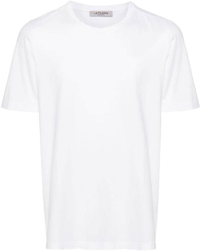 Fileria T-Shirt mit Rundhalsausschnitt - Weiß