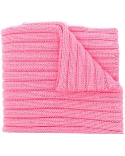 Patou Gerippter Strickschal - Pink