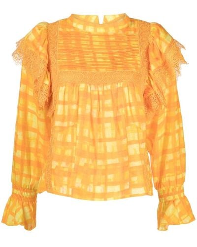 We Are Kindred Chloe Sleeve Blouse - Yellow