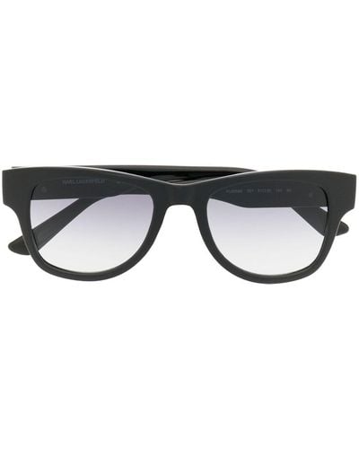 Karl Lagerfeld Sonnenbrille mit eckigem Gestell - Schwarz